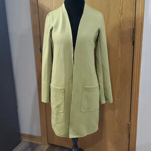 Carolina Belle NWT sage green open front big pocket cardigan jacket